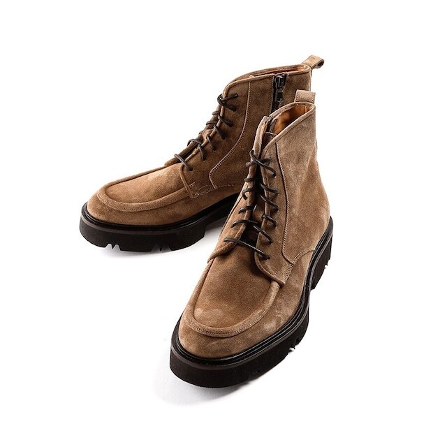 MAN.TO VAIL [SUEDE LACEUP BOOTS] TABACCOスエードレースアップブーツ メンズ カジュアル革靴 ファッション オシャレ ビジカジ オフィスカジュアル フォーマル イタリア製