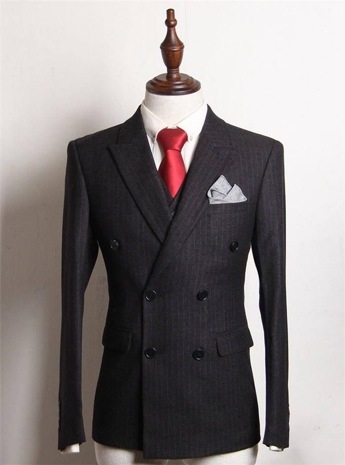 【送料無料】メンズスーツセット 3ピーススーツ 上品 3点セット ジャケット＋パンツ＋ベスト メンズ スーツ 礼服 結婚式 花婿 撮影 おしゃれ スタイリッシュスーツ ビジネススーツ カジュアルスーツ セレモニー フォーマル パーティー 通勤 就職 スリムスーツ