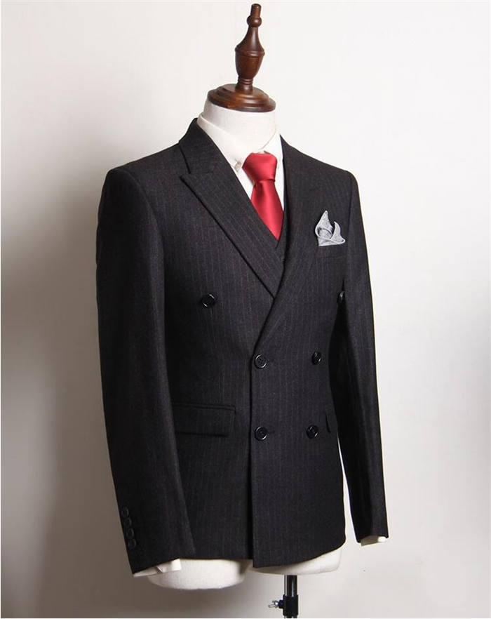 【送料無料】メンズスーツセット 3ピーススーツ 上品 3点セット ジャケット＋パンツ＋ベスト メンズ スーツ 礼服 結婚式 花婿 撮影 おしゃれ スタイリッシュスーツ ビジネススーツ カジュアルスーツ セレモニー フォーマル パーティー 通勤 就職 スリムスーツ