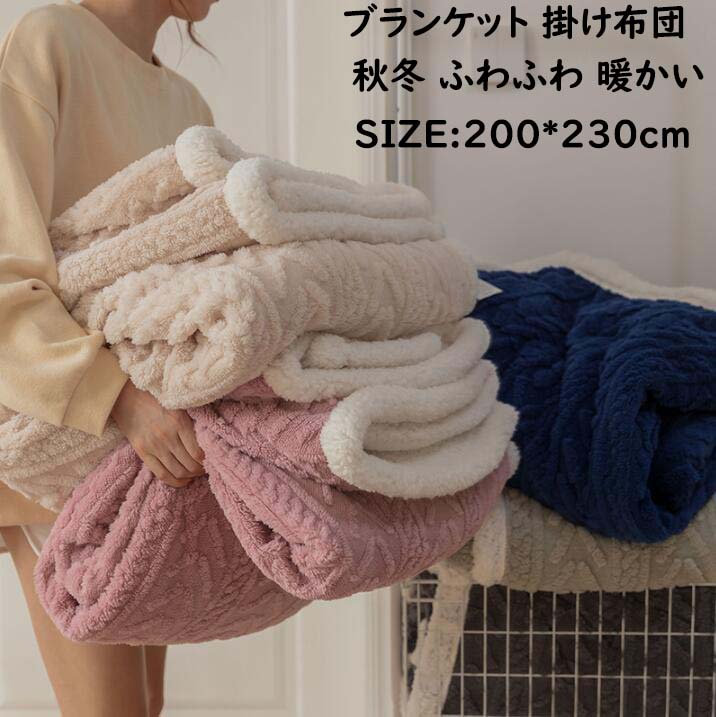 ブランケット（5000円程度） 【送料無料】ブランケット 掛け布団 ダブル 200*230cm 厚手 ふわふわ 暖かい 柔らかい フリース フランネル 秋冬 大判 車中 オフィス ソファーカバー 毛布 あったか ひざ掛け 昼寝に使える 可愛い 北欧 膝掛け 洗濯可 おしゃれ 撮影道具 敬老の日 ギフト プレゼント