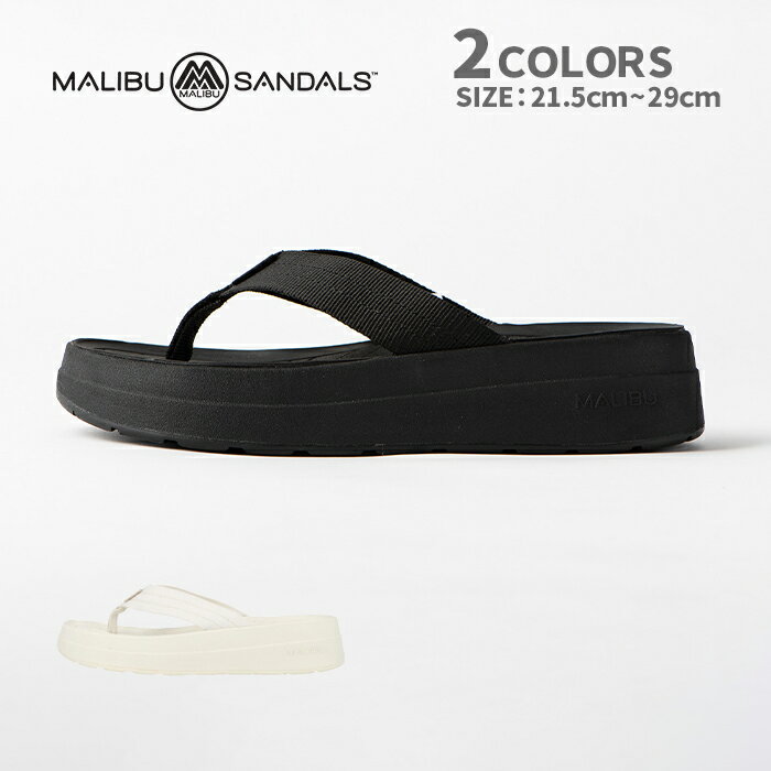 MALIBU SANDALS マリブサンダルズ SURFRIDER PLATFORM ビーチサンダル プラットフォーム ブラック ホワイト MSP080