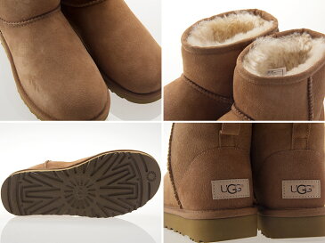 アグ UGG AUSTRALIA WOMENS CLASSIC MINI II ウィメンズ クラシック ミニ 2 レディース ムートンブーツ シープスキン CHESTNUT チェストナット #1016222-che