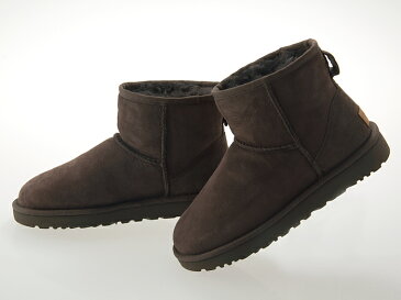 アグ UGG AUSTRALIA WOMENS CLASSIC MINI II ウィメンズ クラシック ミニ 2 レディース ムートンブーツ シープスキン CHOCOLATE チョコレート #1016222-cho