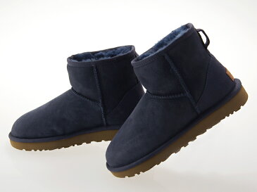 アグ UGG AUSTRALIA WOMENS CLASSIC MINI II ウィメンズ クラシック ミニ 2 レディース ムートンブーツ シープスキン NAVY ネイビー #1016222-navy