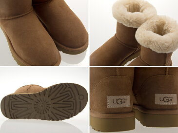 アグ UGG AUSTRALIA WOMENS CLASSIC SHORT II BOOTS ウィメンズ クラシック ショート 2 ブーツ レディース ムートン シープスキン CHESTNUT チェストナット #1016223-che