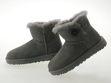 アグ UGG AUSTRALIA WOMENS MINI BAILEY BUTTON II ウィメンズ ミニ ベイリー ボタン 2 レディース ムートンブーツ シープスキン GREY グレー #1016422-grey