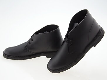 クラークス CLARKS ORIGINALS DESERT BOOTS デザートブーツ BLACK POLISHED LEATHER ブラック ポリッシュド レザー #26144225