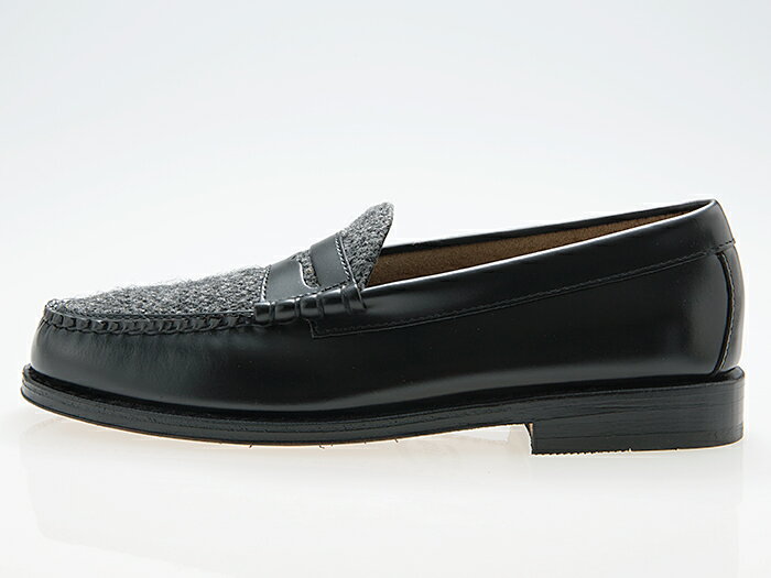 ジーエイチバス G.H.BASS WEEJUNS LARSON HARRIS TWEED PENNY LOAFER ウィージャンズ ラーソン ハリスツイード ペニーローファー BLACK ブラック 黒 ワイズE #BA11061-400