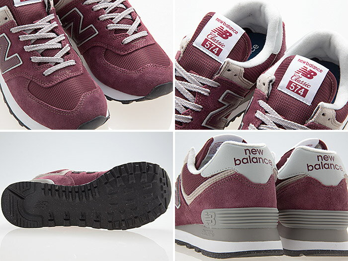 ニューバランス NEW BALANCE ML574EVM BURGUNDY バーガンディ ワイズD