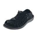 キーン メンズ サンダル ユニーク ツー オーティー ユニーク メンズスニーカー 人気 アウトドアシューズ KEEN 1027290 BLACK/BLACK 26.0cm～29.0cm