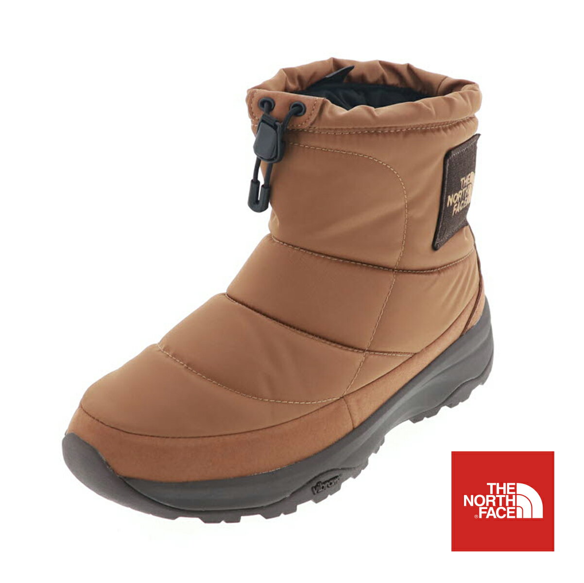 ノースフェイス THE NORTH FACE メンズ ダウン ブーツ ヌプシ ブーティ ウォータープルー ロゴ ショート NF52280 BK ブラウン 26.0cm〜29.0cm