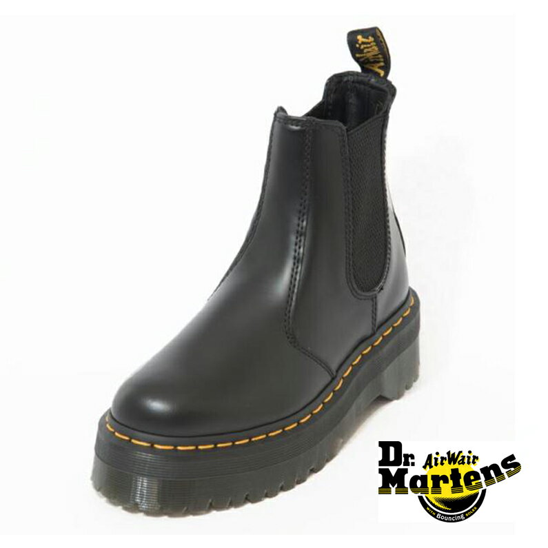 ドクターマーチン サイドゴアブーツ レディース ドクターマーチン クアッド チェルシーブーツ Dr.Martens 2976 QUAD CHELSEA BOOT 24687001 ブラック BLACK レディース