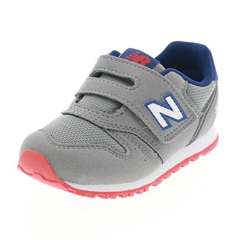 ニューバランス 373 キッズ スニーカー ベビーシューズ 履きやすい 子供靴 2025春モデル NB IZ373PA2 グレー 通園靴 通学靴のサムネイル