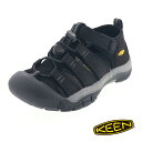 キーン 子供靴 ニューポート H2 ビッグキッズ スポーツ サンダル アウトドア シューズ KEEN NEWPORT H2 BLACKKEEN/YELLOW 1022838 ブラック(4)