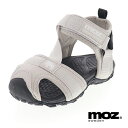 moz モズ キッズ サンダル スポーツサンダル スポサン 履きやすい 子供靴 ベルクロベルト MOZ 25105 BG ベージュ 16.0cm~19.0cm