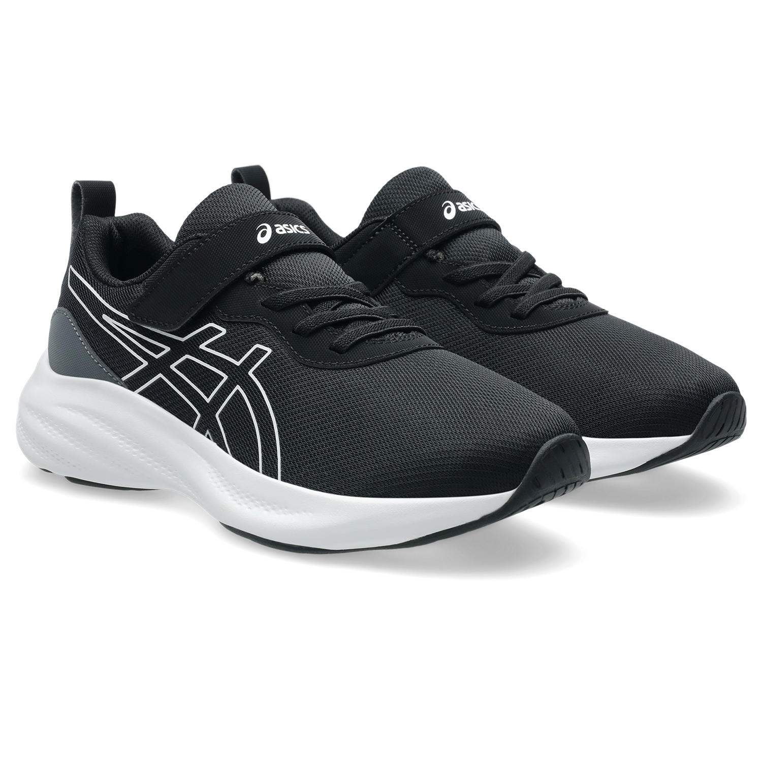 Rakuten - asics アシックス レーザービーム キッズスニーカー ジュニアシューズ 消臭 運動靴 MP-MG 1154A224-001 ブラック×ホワイト 黒