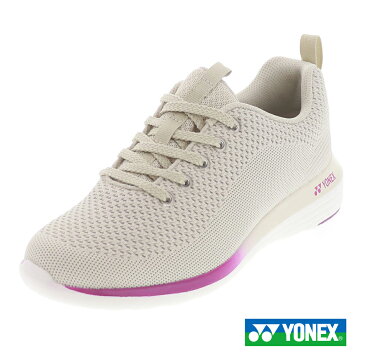 ヨネックス YONEX レディース ウォーキング シューズ カジュアル スニーカー ローカット 幅広 3.5E パワークッション L01Y 白 オフホワイト 22.5cm〜25.0cm