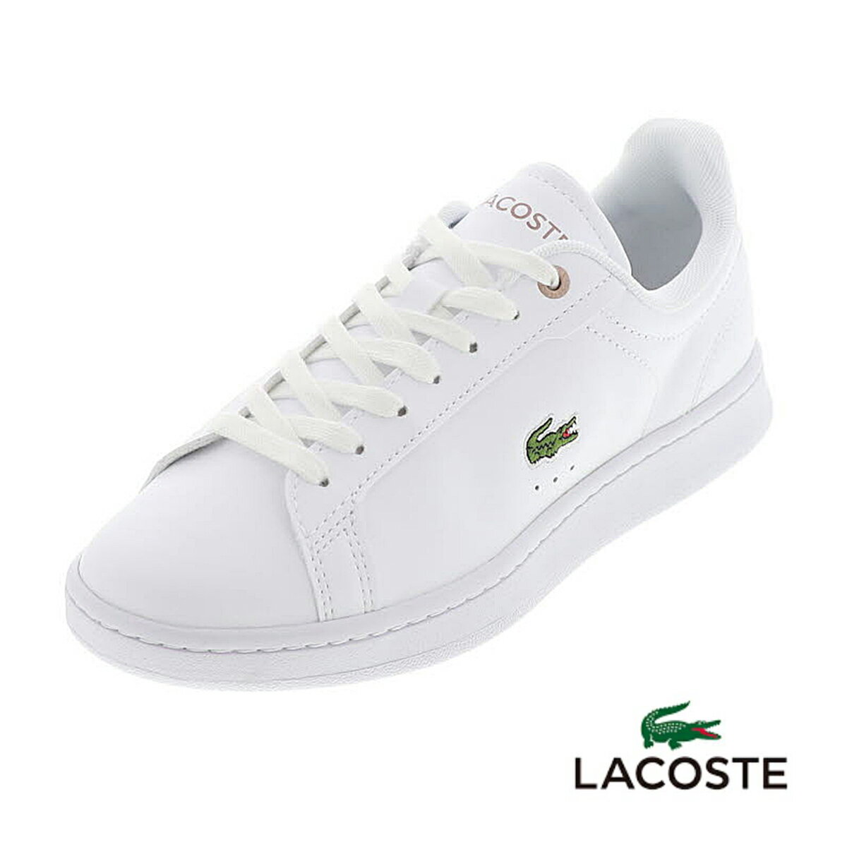 ラコステ レザースニーカー メンズ ラコステ レディース スニーカー ローカット コートシューズ レザースニーカー ウィメンズ 靴 LACOSTE CARNABY PRO BL 23 1 SFA 1Y9 ホワイト×ピンク 白