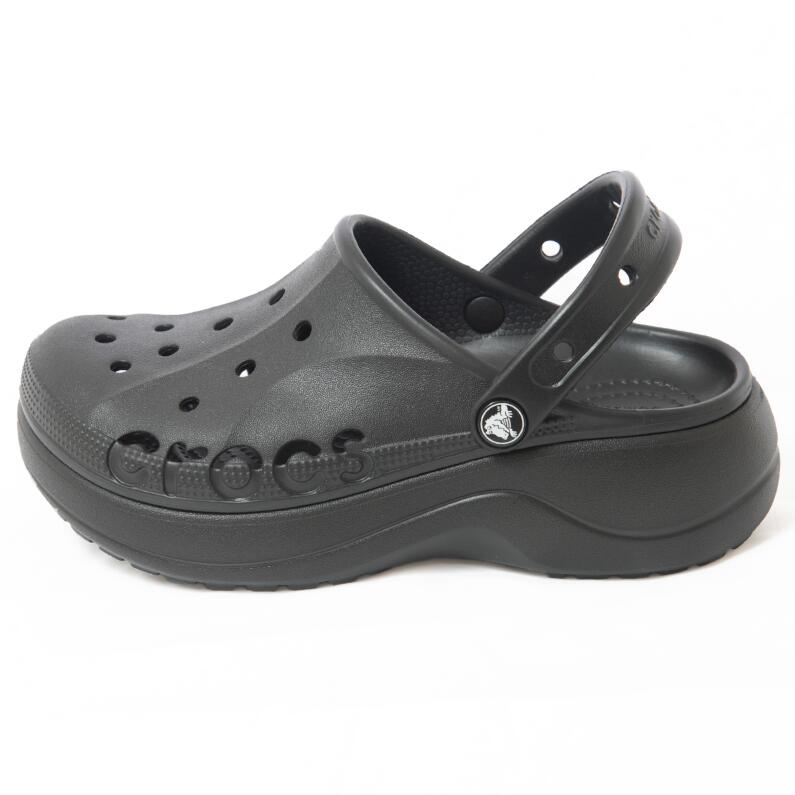 クロックス レディース サンダル バヤ プラットフォーム クロッグ Baya Platform Clog 208186 001 特価商品 アウトレット BLACK ブラック 黒 厚底