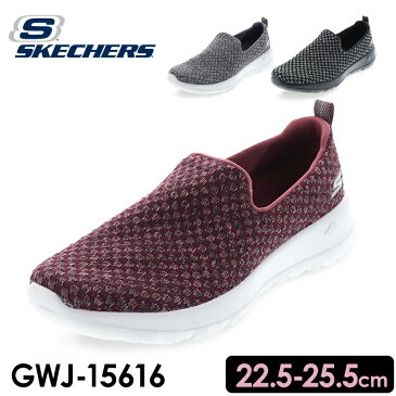 SKECHERS スケッチャーズ レディース カジュアルスニーカー GWJ-15616 GO WALK JOY SOOTHE レッド グレー ブラック