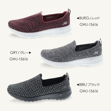 SKECHERS スケッチャーズ レディース カジュアルスニーカー GWJ-15616 GO WALK JOY SOOTHE レッド グレー ブラック