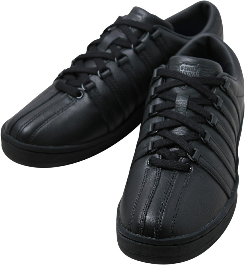 ケースイス レザースニーカー メンズ ケースイス メンズ スニーカー classic88 2SKU-0088 ブラック/ブラック 黒黒 K・SWISS メンズ 本革 レザー ローカットシューズ 25-29cm