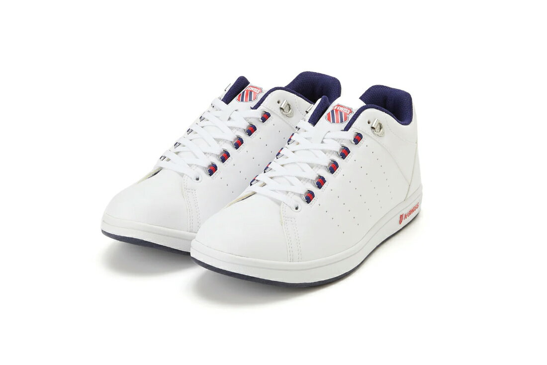 ケースイス スニーカー メンズ ケースイス スニーカー KS 100 2KSU-100 White/Navy/Red K・SWISS レディース メンズ レースアップ スニーカー シューズ KS100 23-29cm