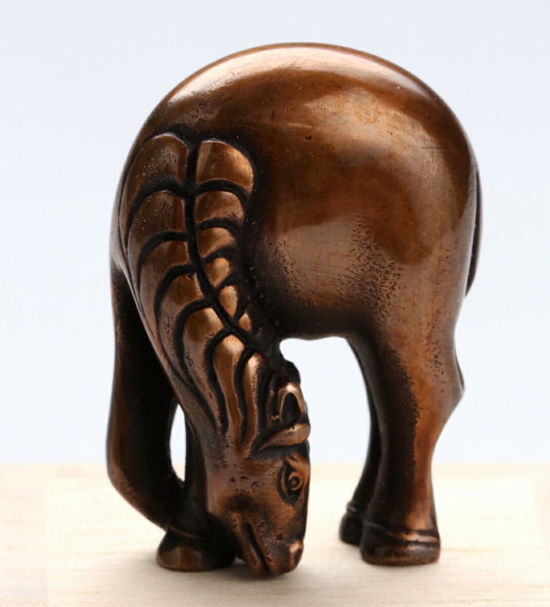 高岡銅器 十二支 午 干支 吉兆 開運 ギフト 贈り物 プレゼント 置物 ミニ おしゃれ かわいい 旭峰 うま ウマ 馬 縁起物 日本製 国産のサムネイル