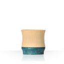 【Guinomi Sake Cup】BAMBOO(SHORT) TURQUOISE BLUE ぐい呑み ぐいのみ ぐい飲み ぐい呑 おちょこ お猪口 おしゃれ かわいい ギフト コラボ 日本酒 山中漆器 高岡銅器 酒 酒器 贈り物 ギフト プレゼント 宅飲み 家飲み 父の日 日本製 国産