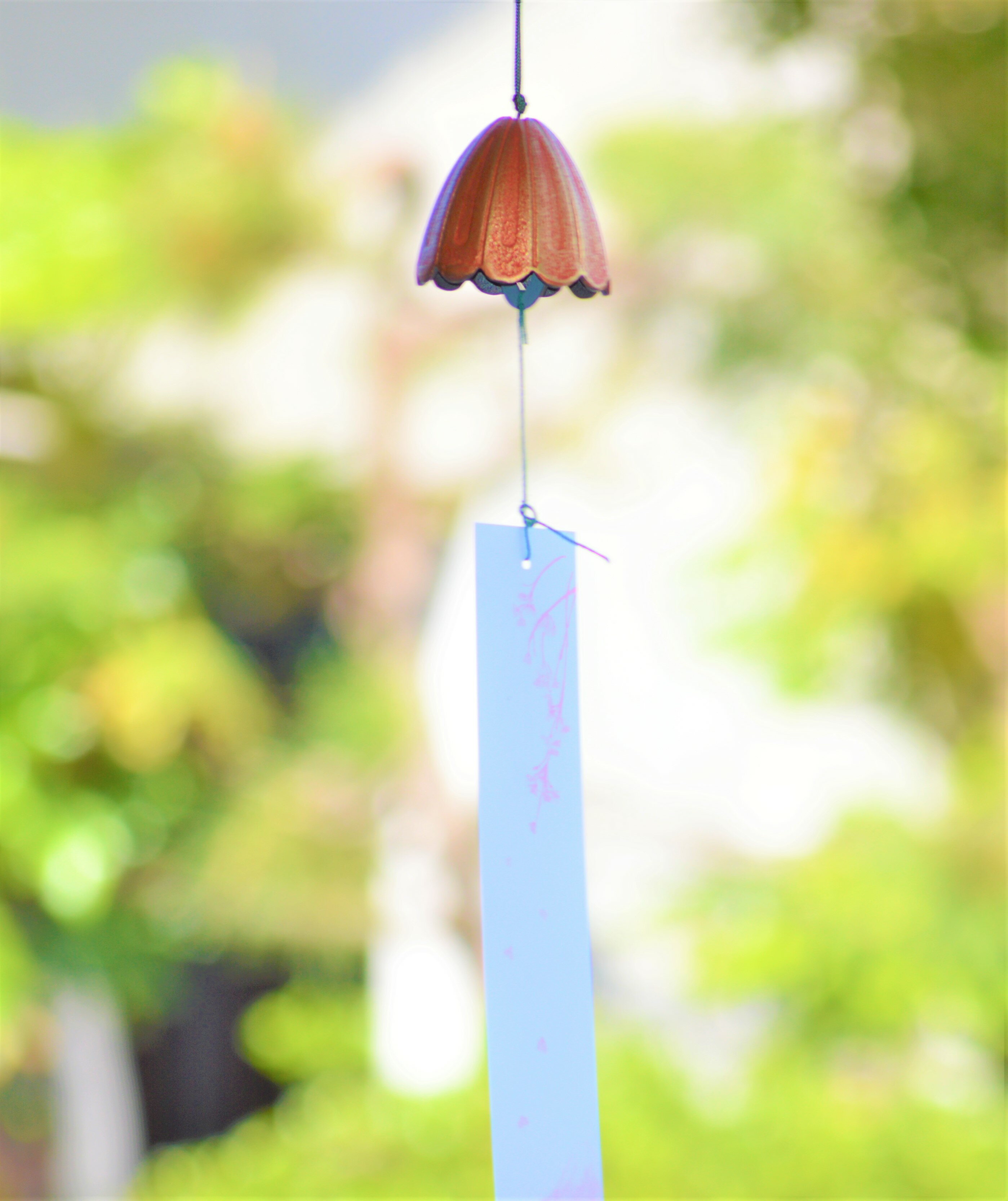 南部鉄器 鉄 風鈴 唐 金赤 おしゃれ オシャレ かわいい 可愛い 音色 の 良い 風鈴 ...