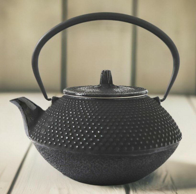 南部鉄器 鉄瓶 南部鉄瓶 丸アラレ 0.8L やかん ヤカン 日本製 急須 直火 金気止め 大容量 南部鉄 鉄分..