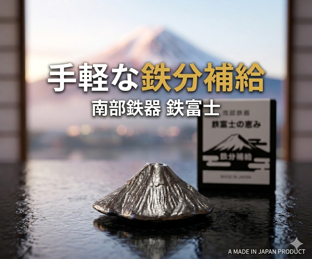 樂天商城 - 南部鉄器 鉄富士の恵み 富士山 富士山グッズ 鉄 鉄分 鉄分補給 簡単 手軽 かわいい インテリア 伝統工芸 壱鋳堂 インテリア雑貨 ペーパーウェイト 癒し 癒しグッズ 日本製 国産 グッズ 置物