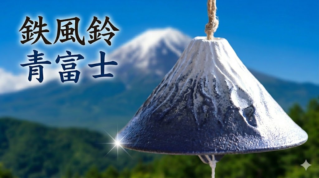 風鈴 日本製 和 富士 青富士 高岡鉄器 鉄 鈴 和風 小物 おしゃれ オシャレ かわいい 可愛い 音色 の 良い いい音 音 美しい音色 癒し 伝統工芸 ギフト 贈り物 プレゼント 涼 涼しい 清涼 リラックス 癒しグッズ 癒し インテリア雑貨 インテリア 国産 お土産 富士山 グッズ