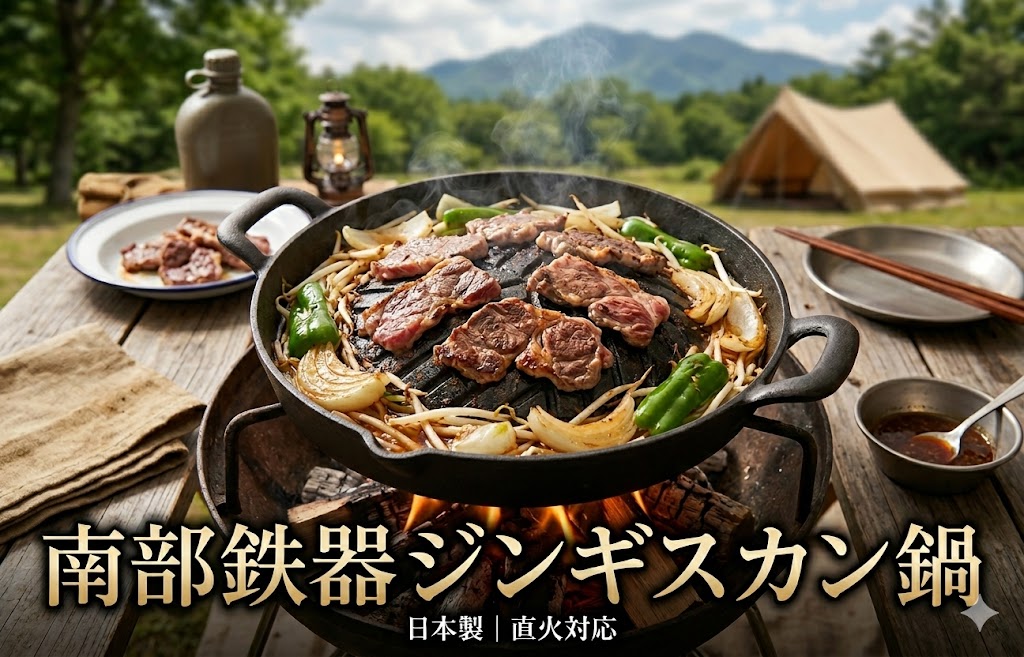 Ih Incompatible - 南部鉄器 ジンギスカン鍋 大 直火 日本製 焼き肉 鉄 南部鉄 おしゃれ 工芸品 伝統工芸 国産 鉄器 お土産 贈り物 プレゼント ギフト 鉄分補給 フライパン キャンプ スタイリッシュ 調理器具 アウトドア ソロキャンプ 鍋 及精鋳造所 貧血予防 鉄鍋 焼き肉プレート