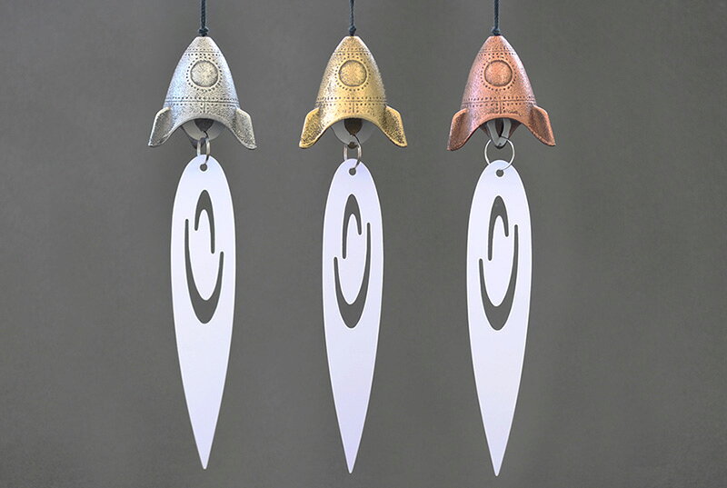 南部鉄器 風鈴 ロケット カパーブラック おしゃれ オシャレ かわいい 可愛い 音色 の 良い 風鈴 いい音 音 美しい音色 癒し 伝統工芸 鉄 ギフト 贈り物 プレゼント 涼 涼しい 清涼 リラックス 癒しグッズ 癒し インテリア雑貨 インテリア 壱鋳堂 日本製 国産 南部鉄 rocket [2]