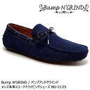 Bump N' GRIND バンプアンドグラインド メンズ MENS 本革スエード ドライビングシューズ 革靴 くつ レザー ネイビー 紺 BG-2125 【送料無料】【あす楽】