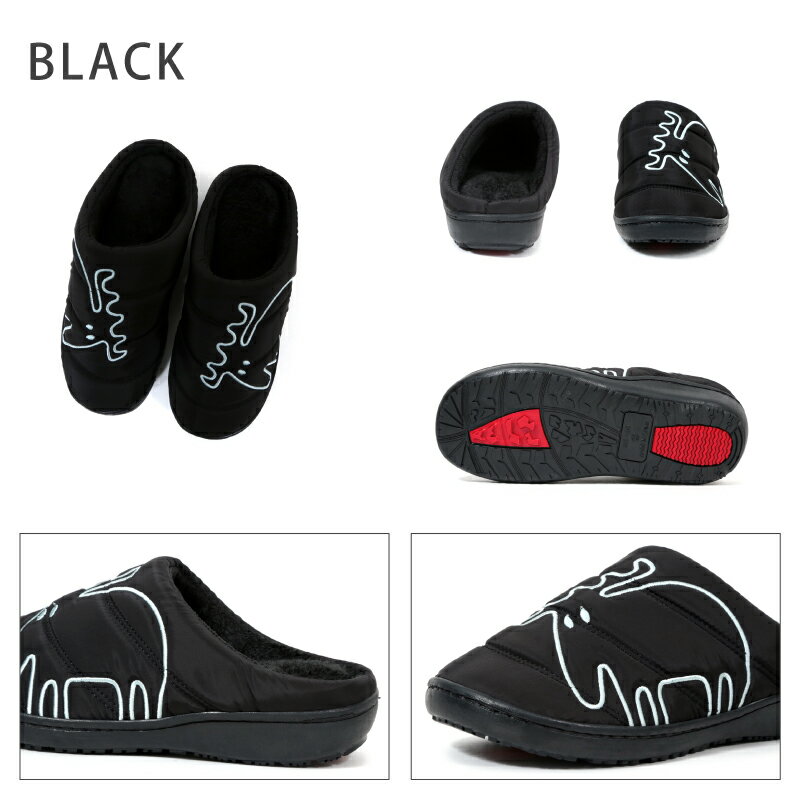 MOZ モズ クロッグ ダウンシューズ ふわモコ クッションインソール 滑りにくい ar470