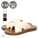 サンダル トング クロスベルト フラットソール レディース S〜LL ts135