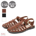 サンダル スクエアトゥ センターストラップ 編み込みベルト ローヒール レディース S~LL ts256(4)