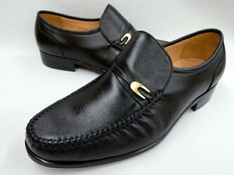 マレリー（Marelli）ＮＡＰＰＡキップ革使用４Ｅスリポンビジネスシューズ４２２０（ブラック）メンズ靴
