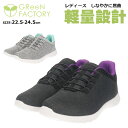 【送料無料】 GReeNFACTORY グリーンファクトリー レディース 軽量 スニーカー ビッグワールド 【GF5-106B】 婦人 女性用 スニーカー 通気...