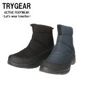 TRYGEAR トリガー メンズ 男性用 防水ダウンブーツ トウホウ防寒 透湿 ダウン ぽかぽか 軽量 4cm防水 サイドファスナー 足入れ楽々 クッションインソール 滑りにくい アウトドア シンプル カジュアル 通勤 学校 通学 雨 雪 冬□trg002□