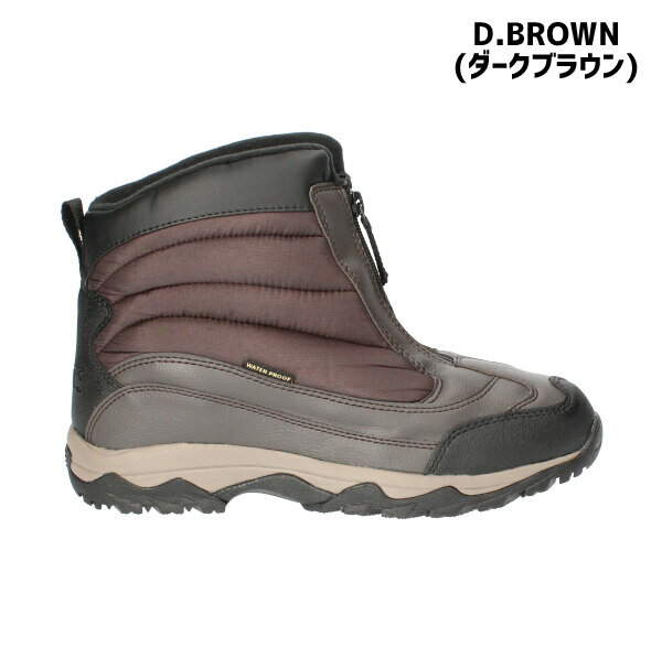 【送料無料】SPALDING スポルディング メンズ 防水 ミドルカットブーツ アキレス【SP-SF341】メンズ 男性用 軽量 防水6時間 防滑 屈曲 吸湿発熱 衝撃吸収インソール ジッパー 着脱簡単 かかとループ シンプル 雨 雪 氷 通勤 通学 普段履き□sp-sf341□