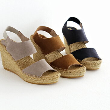 【SALE 20%OFF】Calzanor カルザノール エスパドリーユ サンダル No.1304 SERRAJE スエード ウェッジソールサンダル レディース 靴