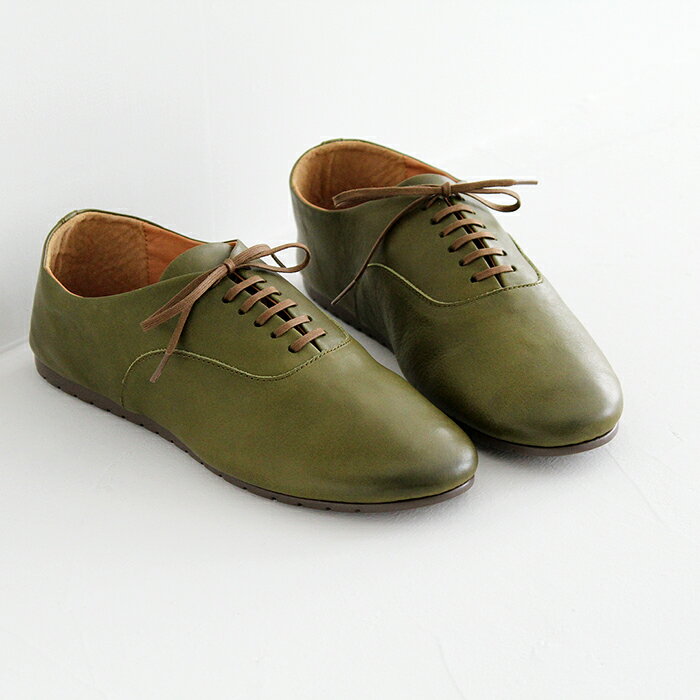 chausser Turnshoe ショセ ターンシュー レースアップ シューズ CT-02 green レディース 靴