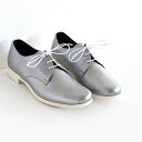 ショセ トラベル シューズ / TRAVEL SHOES by chausser トラベルシューズ バイ ショセ プレーントゥ レースアップシューズ TR-008 シルバー/ホワイト レディース 靴