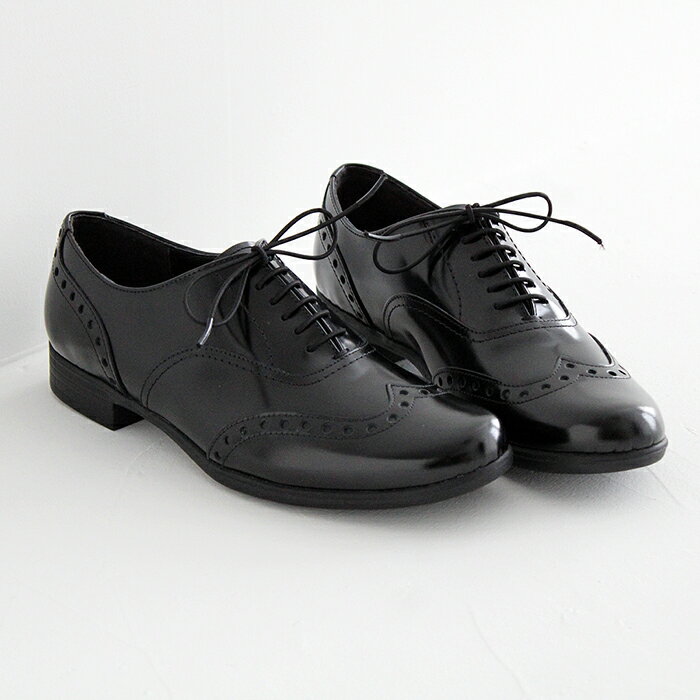 ショセ トラベル シューズ / TRAVEL SHOES by chausser トラベルシューズバイショセ ウイングチップ レースアップシューズ TR-004 BLG ガラスレザー レディース 靴