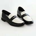 ショセ トラベル シューズ / TRAVEL SHOES by chausser トラベルシューズ バイ ショセ ローファー TR-016 BLG/WHC ガラスレザー レディース