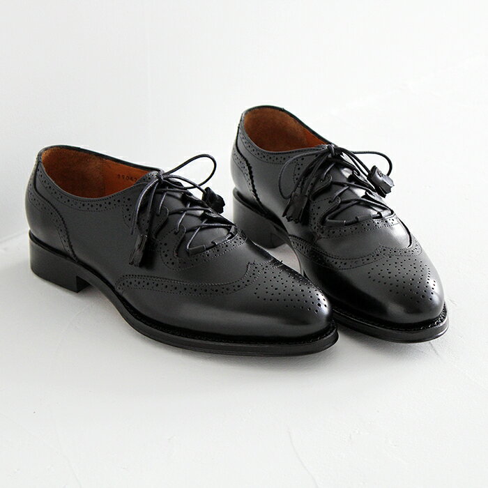 Jalan Sriwijaya ジャラン スリウァヤ ギリー シューズ 99042 BLACK CALF LEATHER SOLE レディース 靴