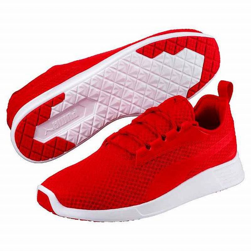 プーマ PUMA スニーカー メンズ ユニセックス PMJ-363742 ST トレイナー エヴォ V2 (13)リボン レッド/リボン レッド/プーマ レディース ジュニア 靴 シューズ ランニング H445 軽量 ランニングシューズ